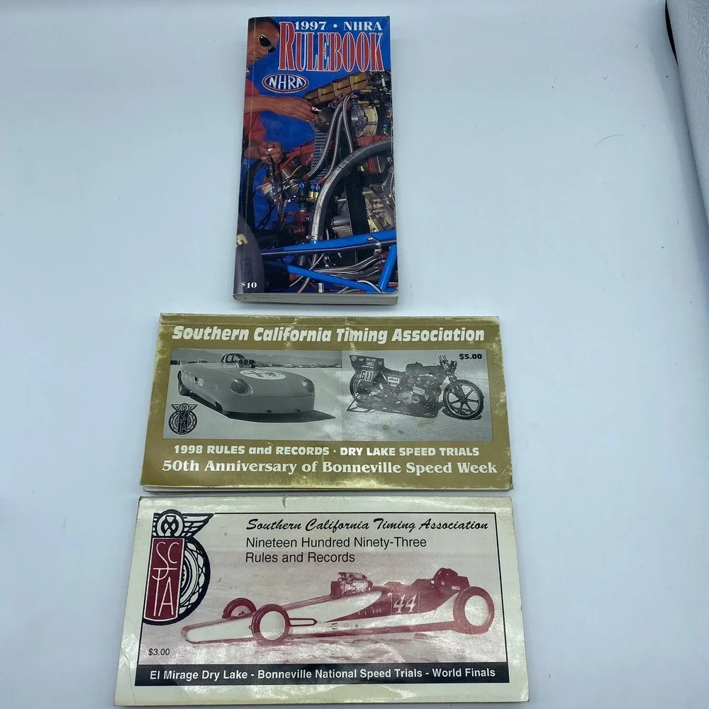 Southern Calif Timing Association Rule Books 1998 & 1993 & NHRA Rule 1997 Book